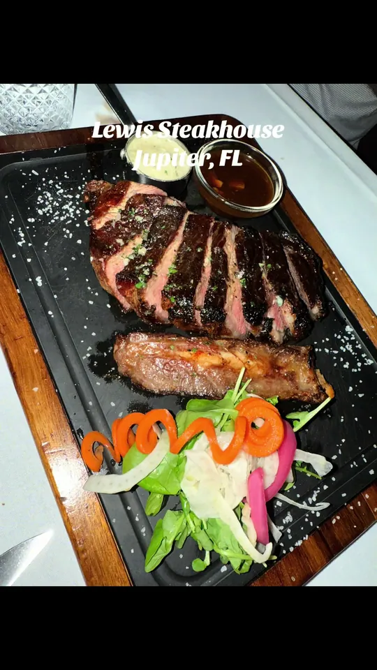 Steak at Lewis Steakhouse, Jupiter – $105.99 on the menu