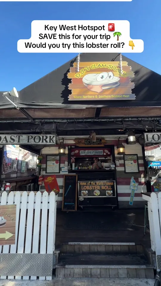 Lobster roll at DJ's Clam Shack, Key West – $44.99 on the menu