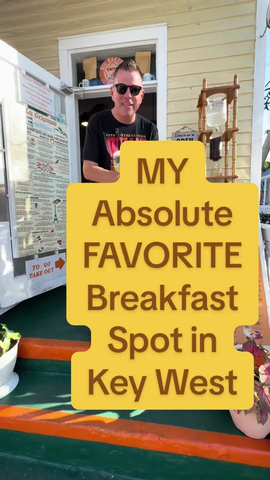 Breakfast at La Grignote, Key West – $3 on the menu