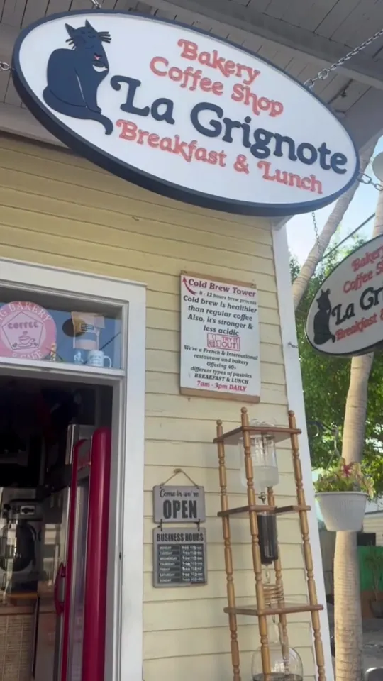 Breakfast at La Grignote, Key West – $3 on the menu