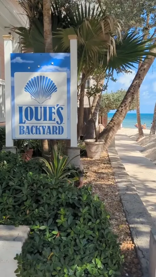 Video at Louie's Backyard, Key West