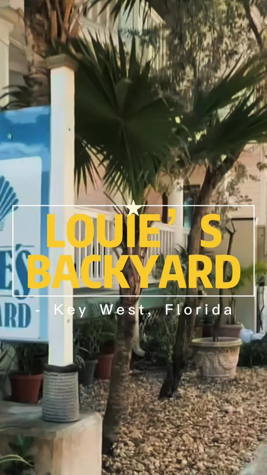 Video at Louie's Backyard, Key West
