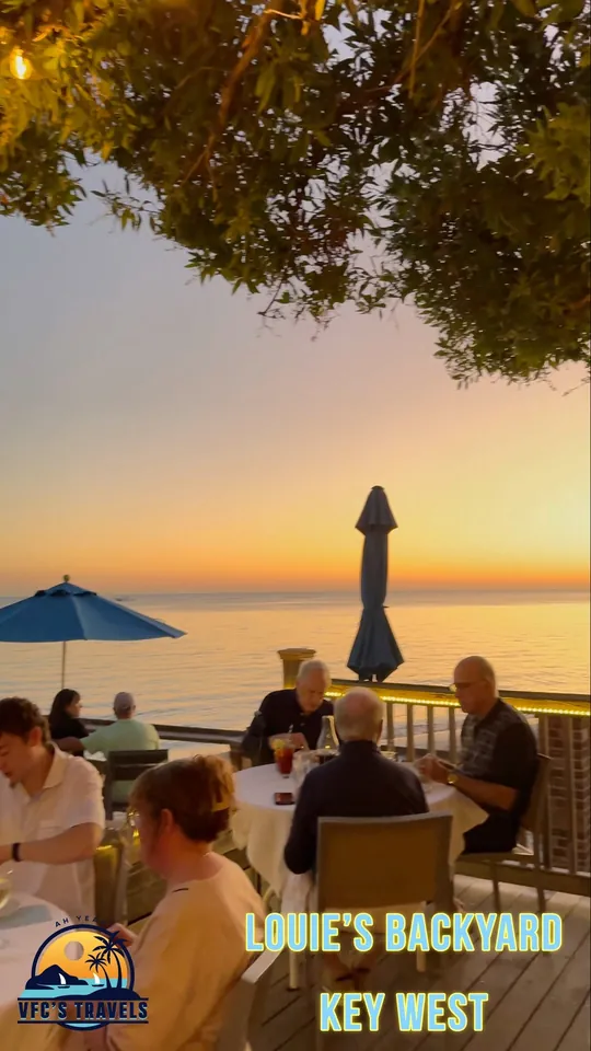 Video at Louie's Backyard, Key West
