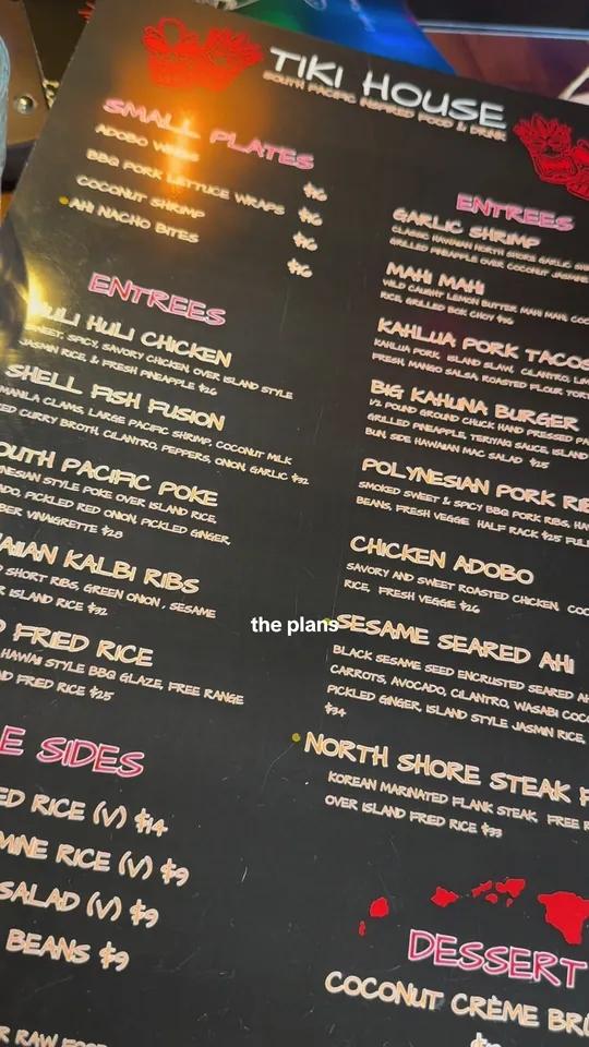 Cocktails at Tiki House, Key West – $12 on the menu