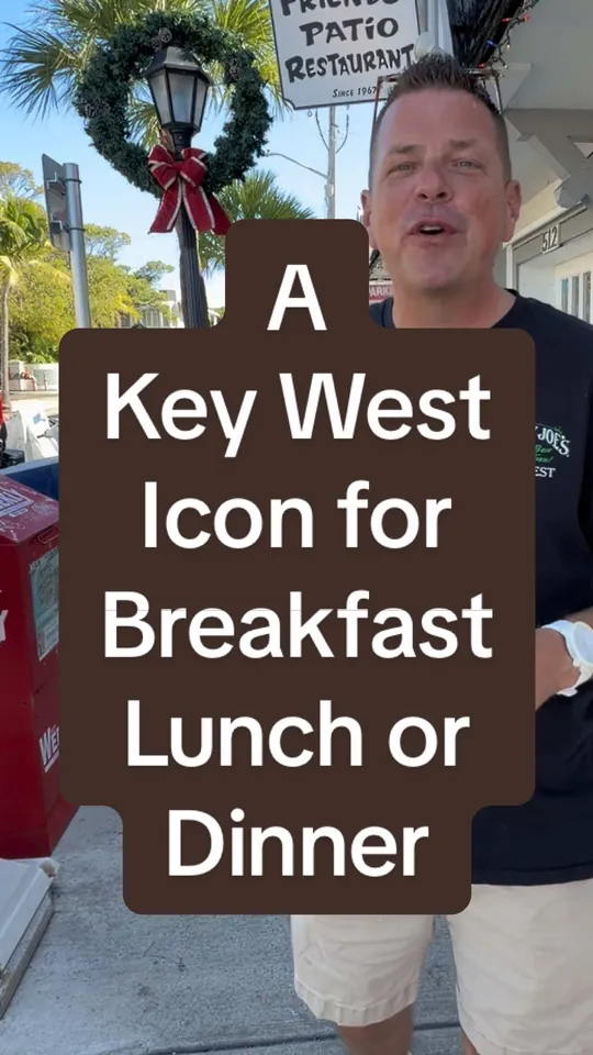 Breakfast at Two Friends Patio Restaurant, Key West – $16.95 on the menu
