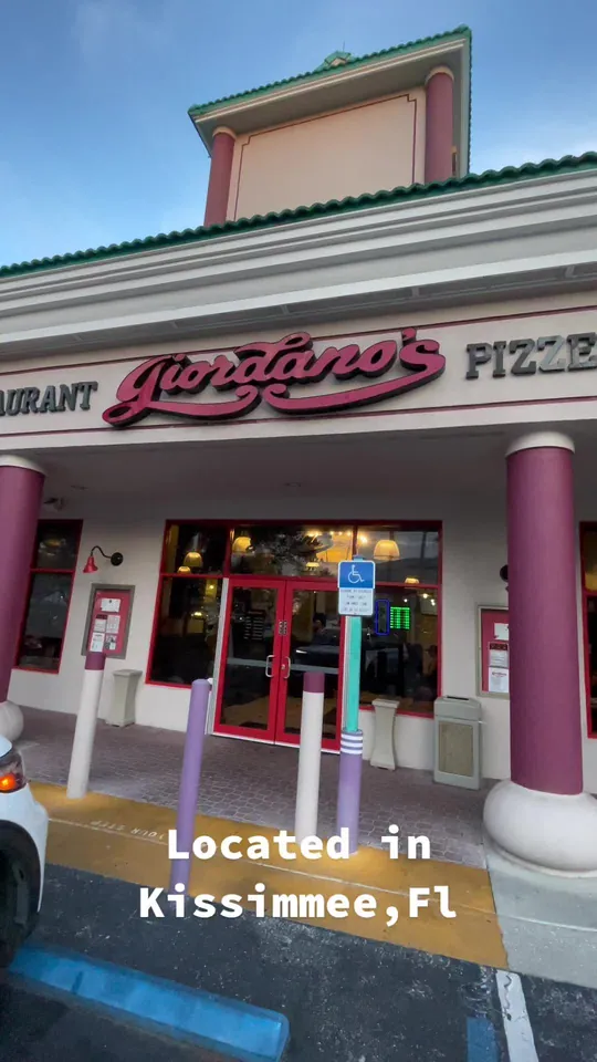 Pizza at Giordano's, Kissimmee – $89.99 on the menu