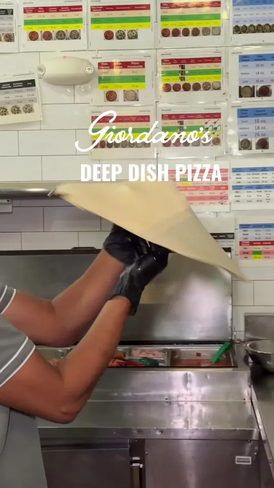 Pizza at Giordano's, Kissimmee – $89.99 on the menu