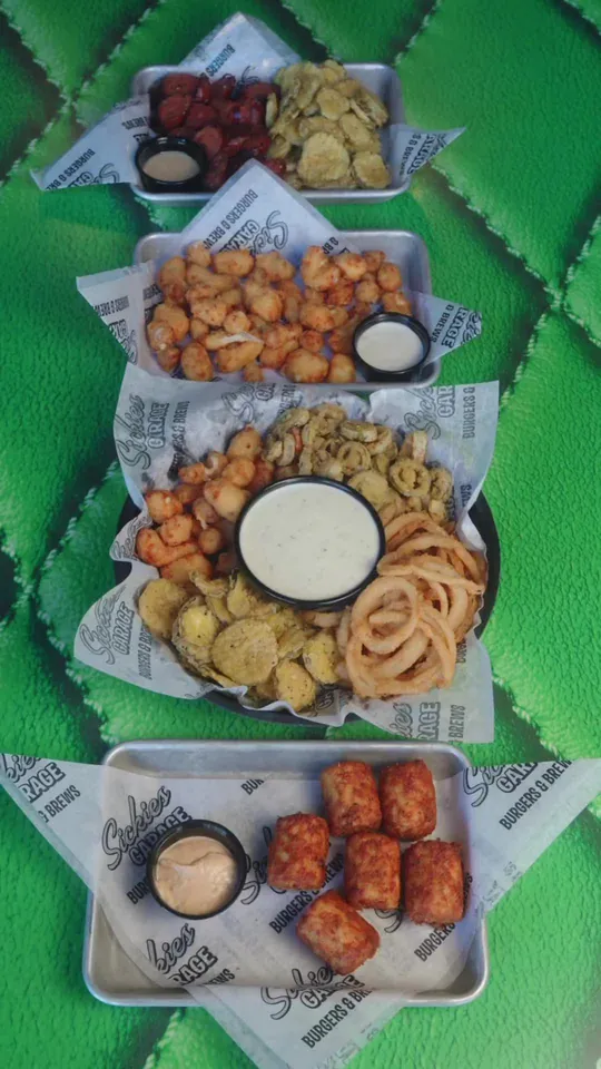 Burger at Sickies Garage Burgers & Brews, Kissimmee – $7.49 on the menu