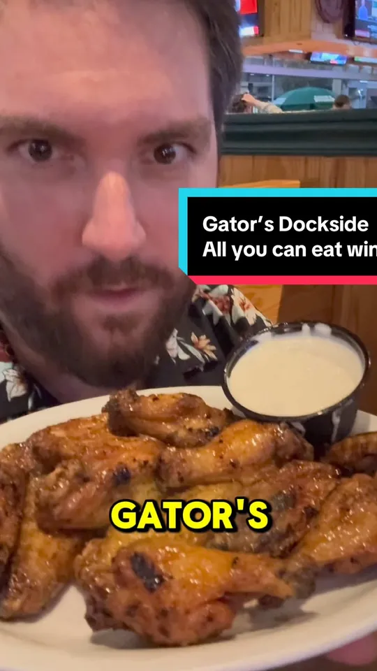 Wings at Gator's Dockside Highland City, Lakeland – $9.29 on the menu