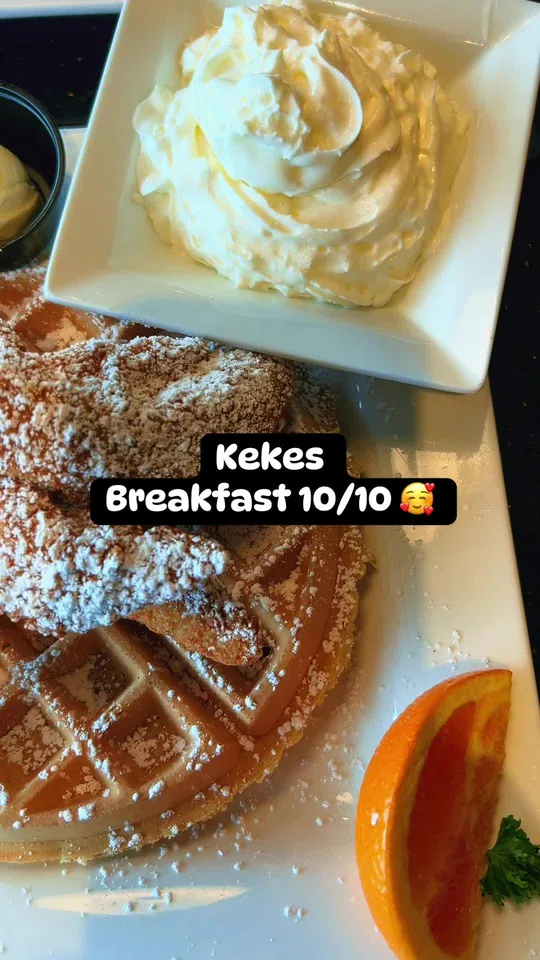 Breakfast at Keke's Breakfast Cafe, Lakeland – $12.49 on the menu