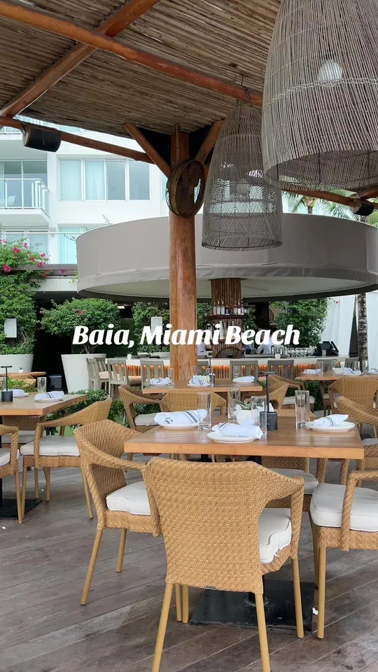 Cocktails at Baia Beach Club Miami, Miami Beach