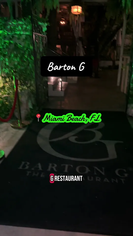 Video at Barton G The Restaurant, Miami Beach