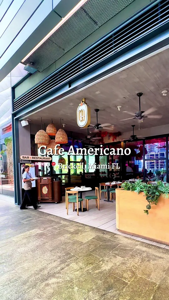Video at Cafe Americano, Miami Beach