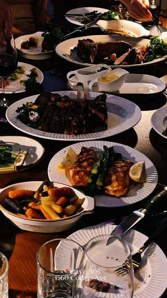 Steak at Cave 305, Miami Beach