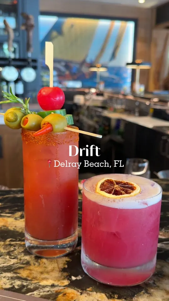 Cocktails at Drift, Miami Beach