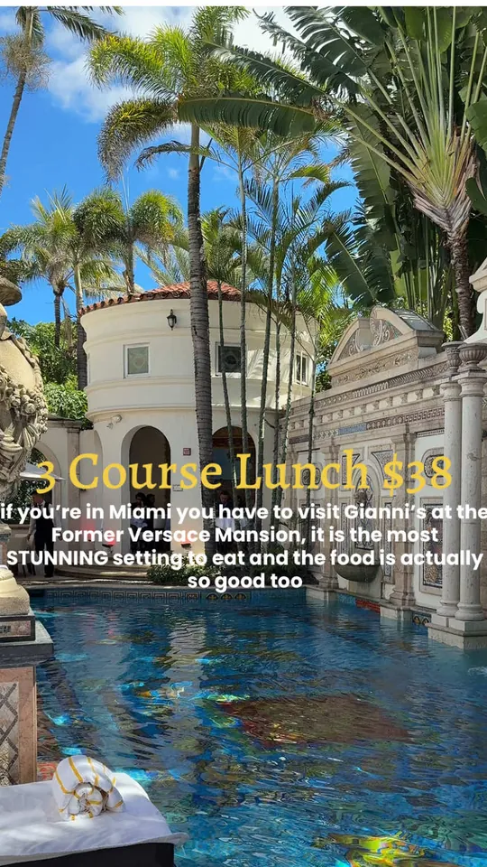 Video at Gianni's At The Former Versace Mansion, Miami Beach