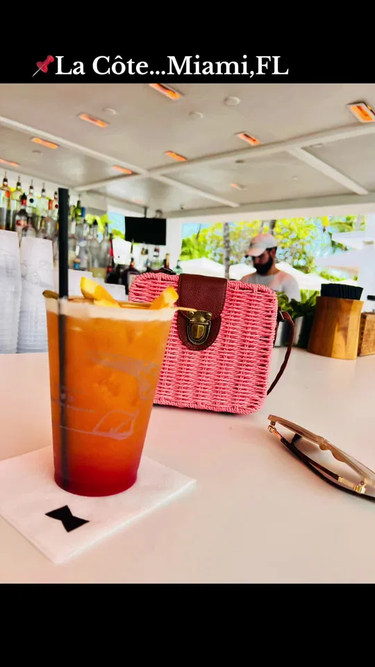 Cocktails at La Côte, Miami Beach – $12 on the menu