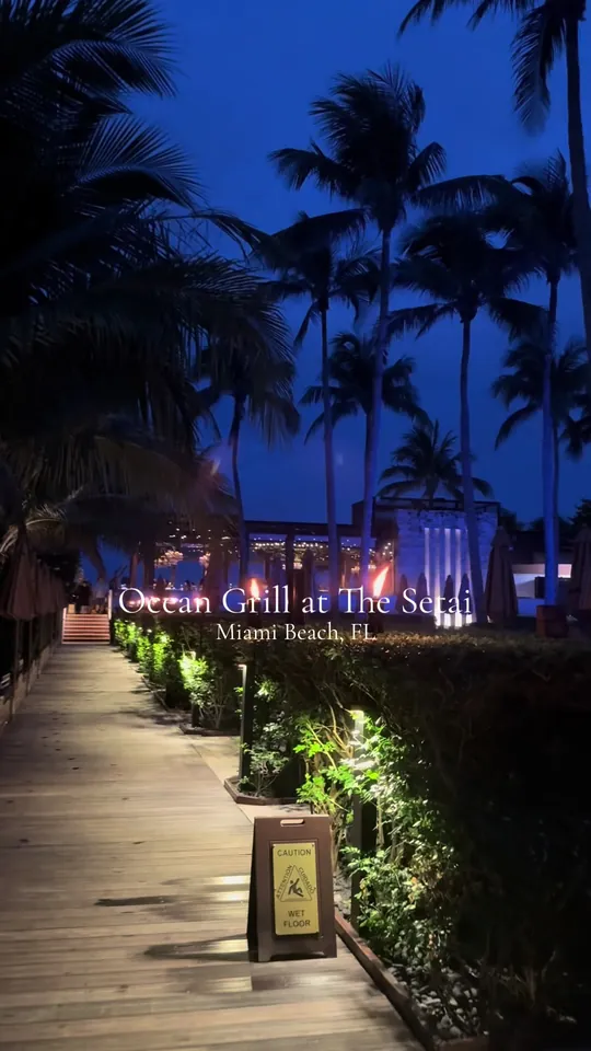 Video at Ocean Grill at The Setai, Miami Beach