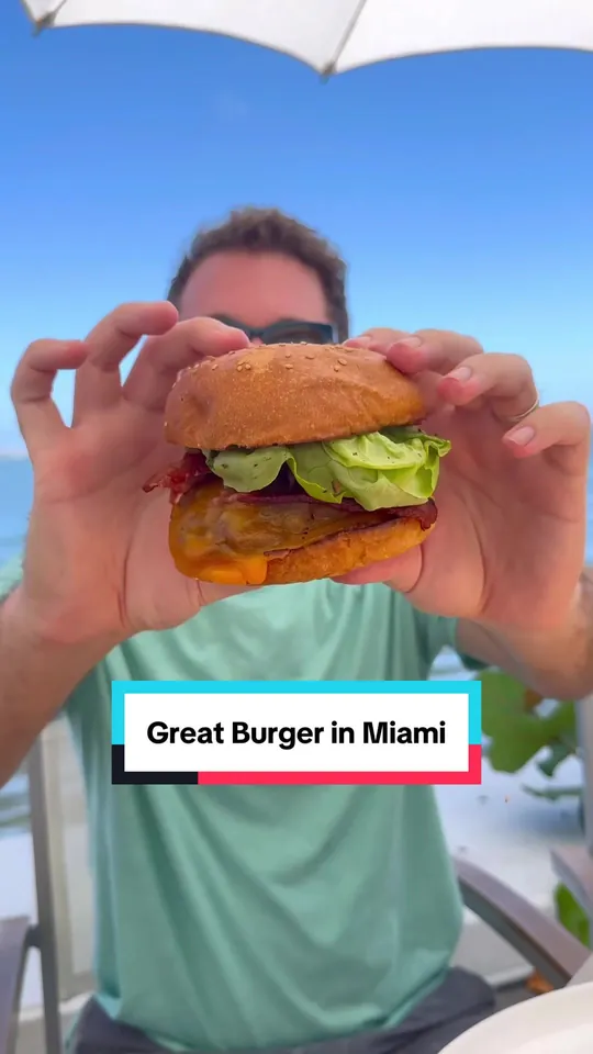 Burger at Amara at Paraiso, Miami