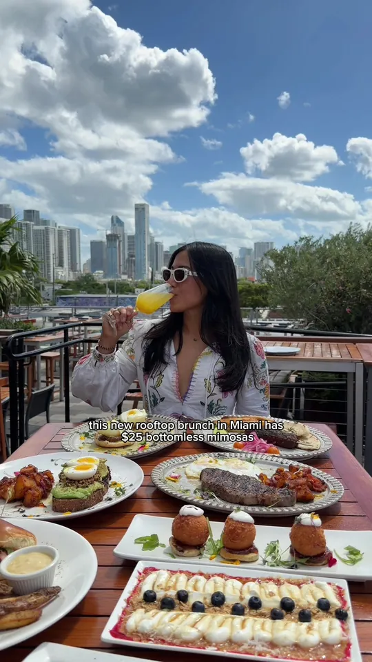 Brunch at Astra Miami Rooftop, Miami