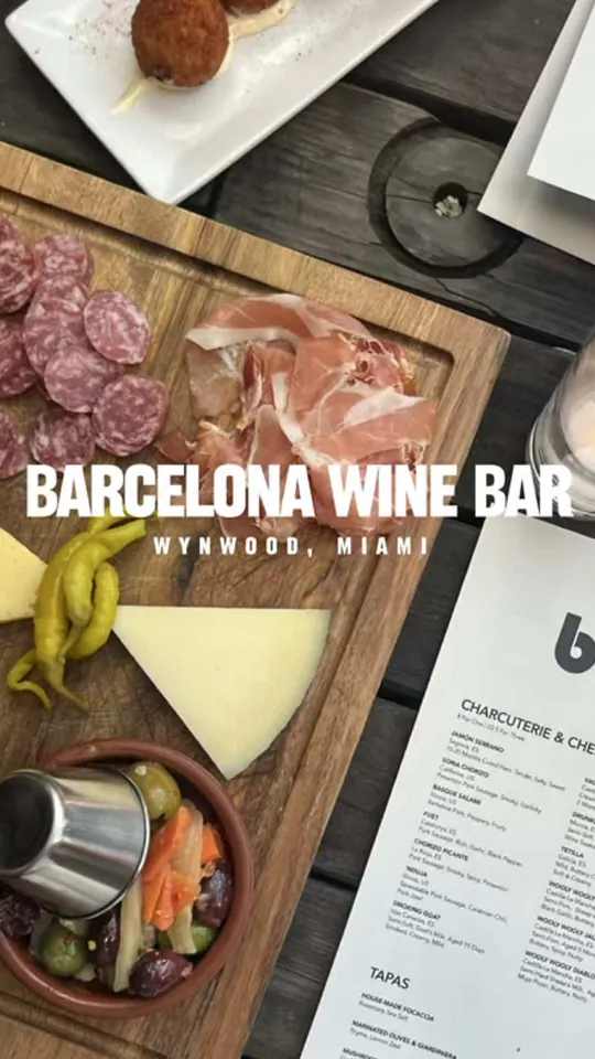 Wine at Barcelona Wine Bar, Miami
