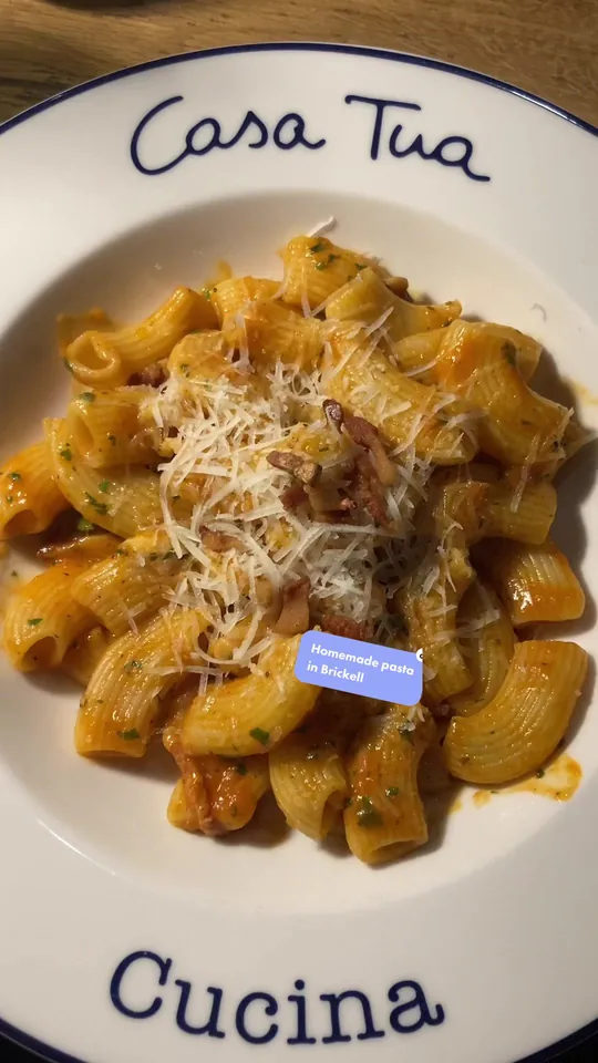 Pasta at Casa Tua Cucina Brickell, Miami