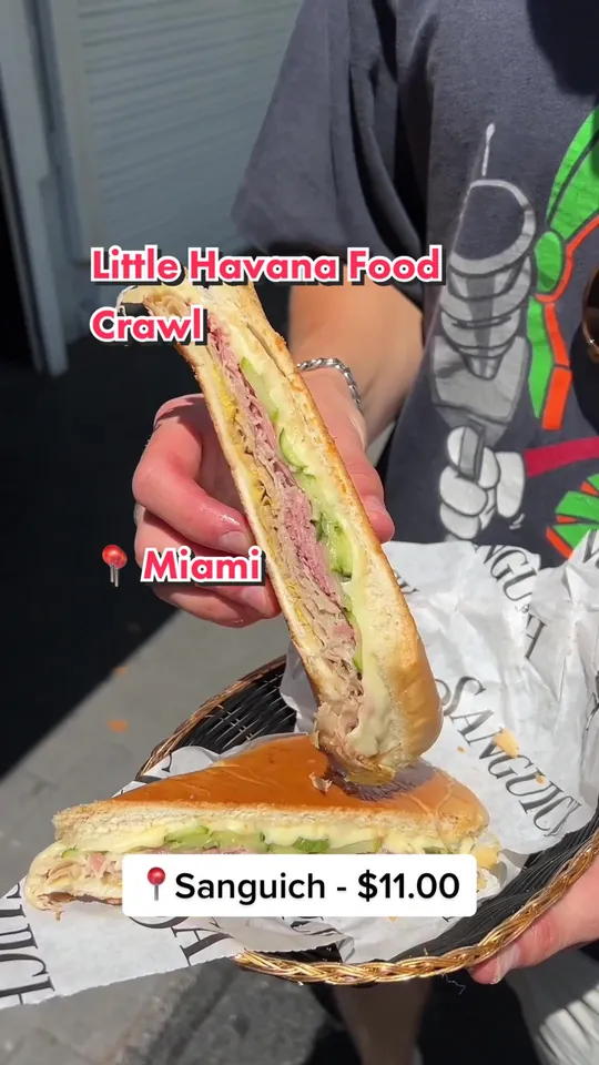 Cuban sandwich at Havana Club Cafe Restaurant, Miami