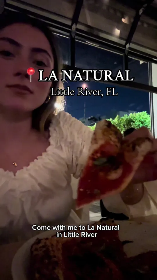 Pizza at La Natural, Miami – $17 on the menu