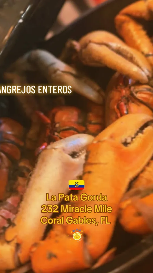 Seafood at La Pata Gorda, Miami