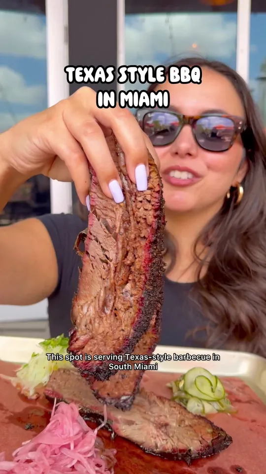 Brisket at La Traila Barbecue, Miami