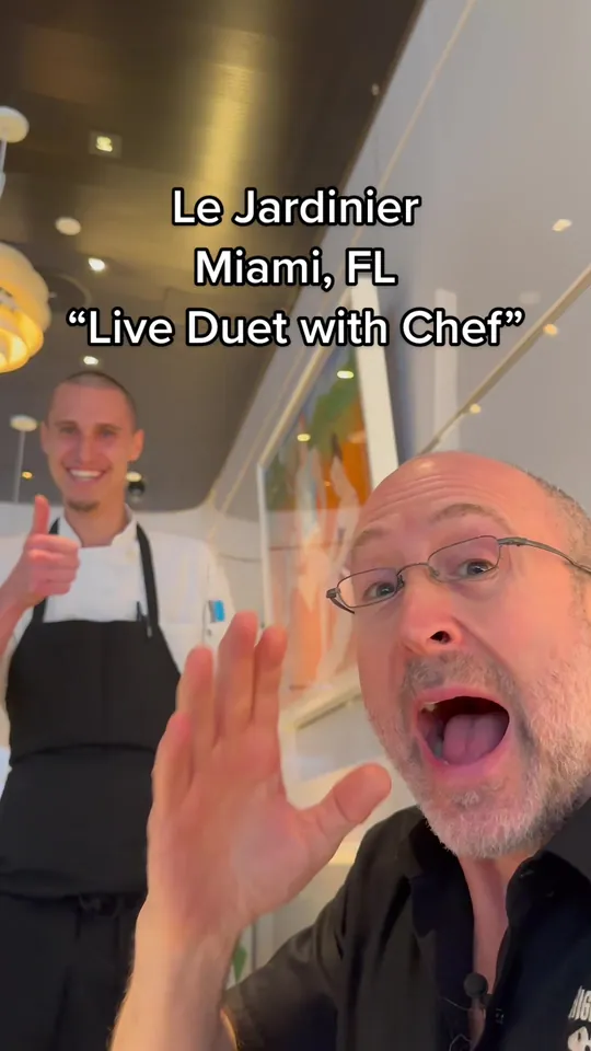 Video at Le Jardinier, Miami