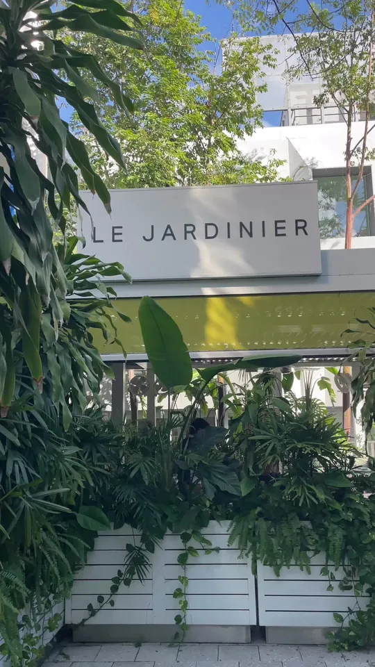 Video at Le Jardinier, Miami