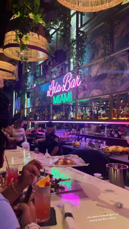 Video at Lola bar, Miami