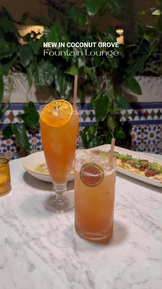 Cocktails at Mayfair House Hotel & Garden, Miami