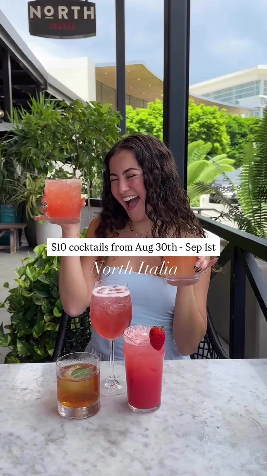 Cocktails at North Italia, Miami