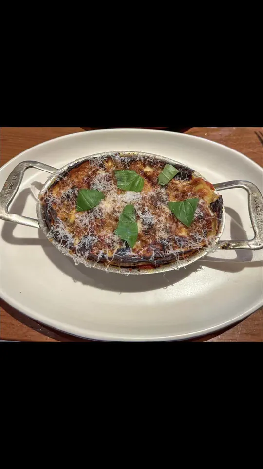 Lasagna at North Italia, Miami