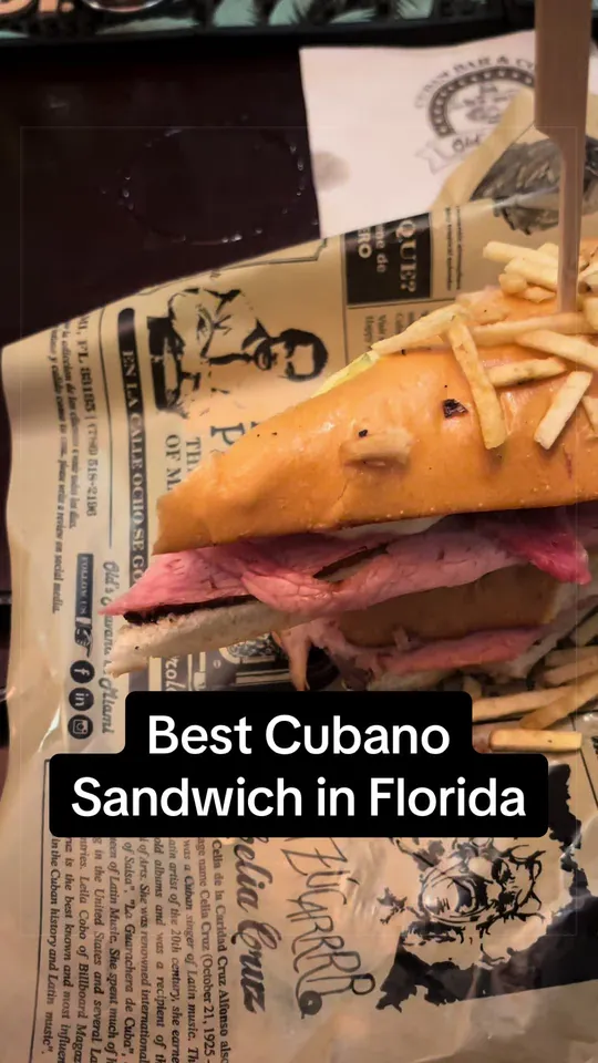 Cuban sandwich at Old's Havana Cuban Bar & Cocina, Miami