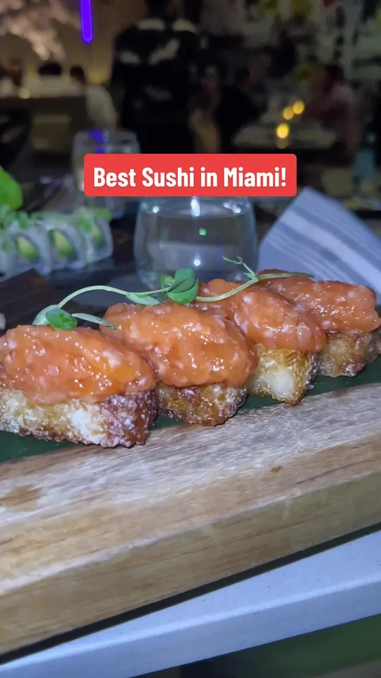 Sushi at Paperfish Sushi, Miami