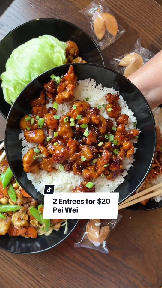 Chicken at Pei Wei Asian Kitchen, Miami