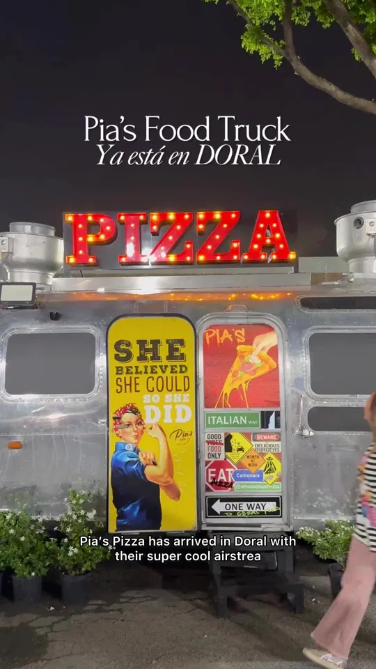 Pizza at Pia's Not Just Pizza, Miami