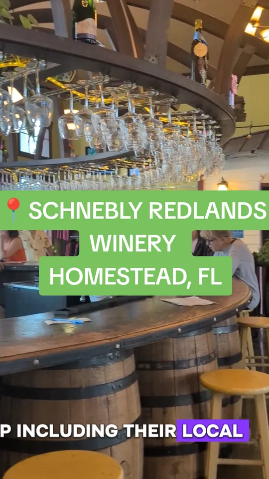Wine at Schnebly Redland's Winery & Brewery, Miami – $25 on the menu