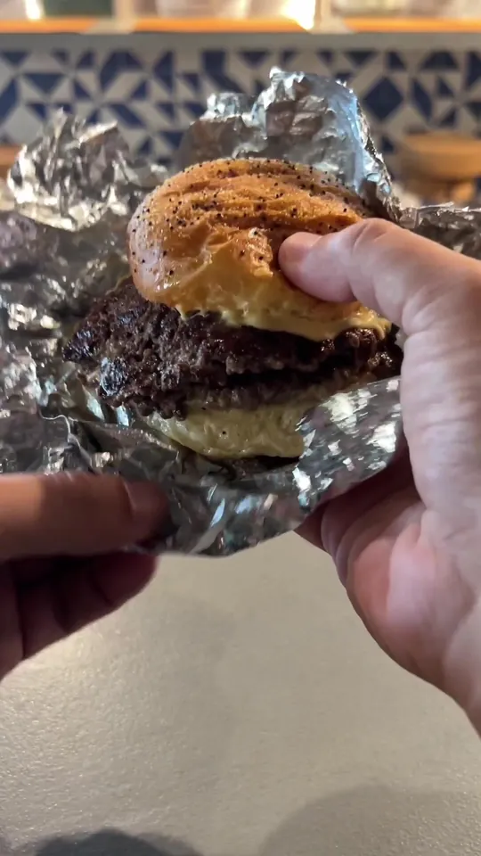 Burger at United States Burger Service, Miami