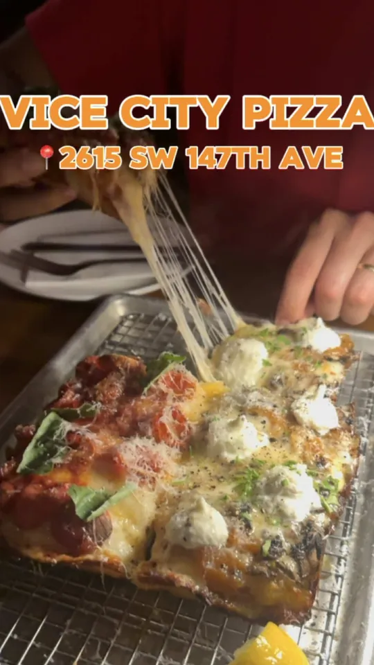 Pizza at Vice City Pizza- Kendall, Miami – $11 on the menu