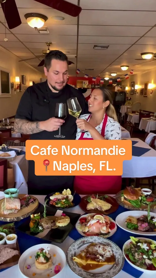 Video at Cafe Normandie, Naples