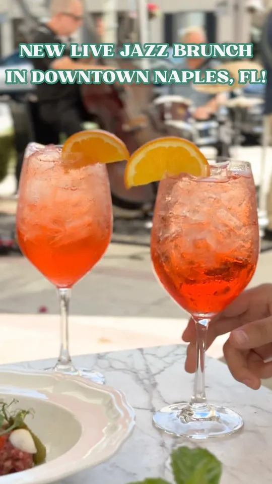 Aperol spritz at Tulia Italian Steak, Naples