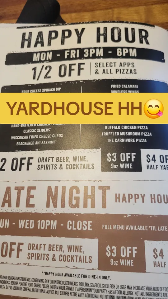 Video at Yard House, Naples