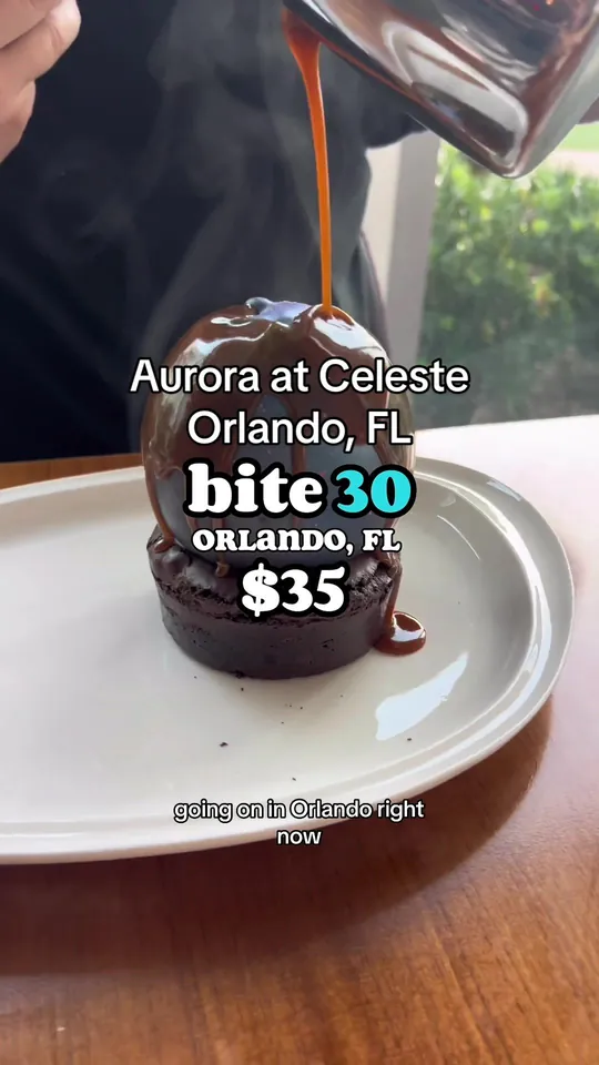 Dessert at Aurora at the Celeste, Orlando – $12 on the menu
