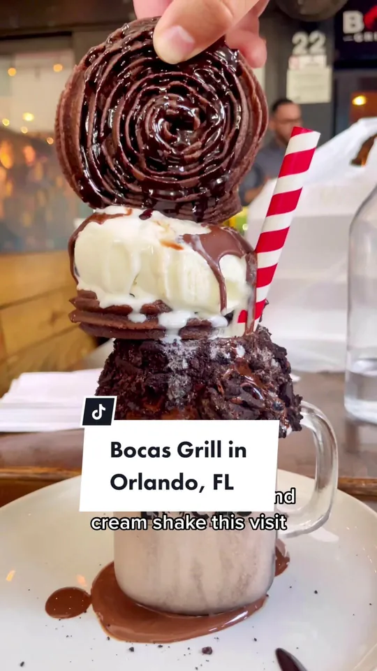 Milkshake at Bocas Grill Orlando, Orlando