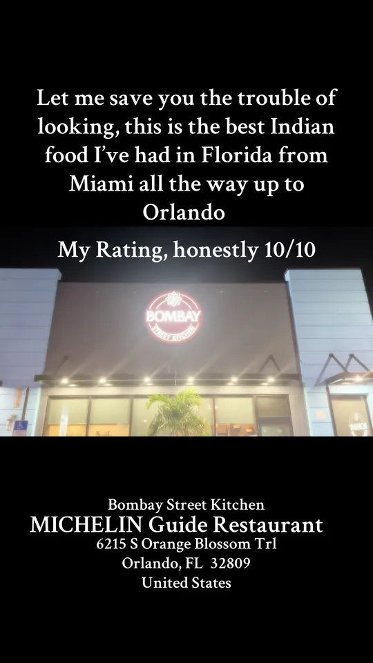 Video at Bombay Street Kitchen, Orlando
