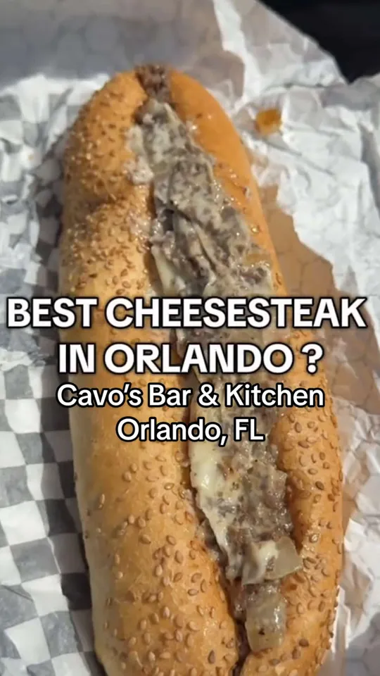 Cheesesteak at Cavo's Bar & Kitchen, Orlando